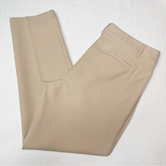 Talbots Hampshire Ankle Pant Straight Leg Dress Pants Tan 14 Nwt - Picture 4 of 11